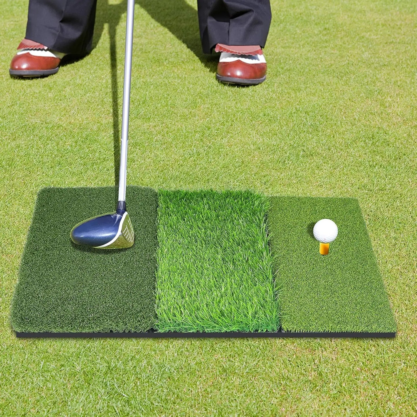 Golf Hitting Mat Practice Turf With Non Slip Rubber Back