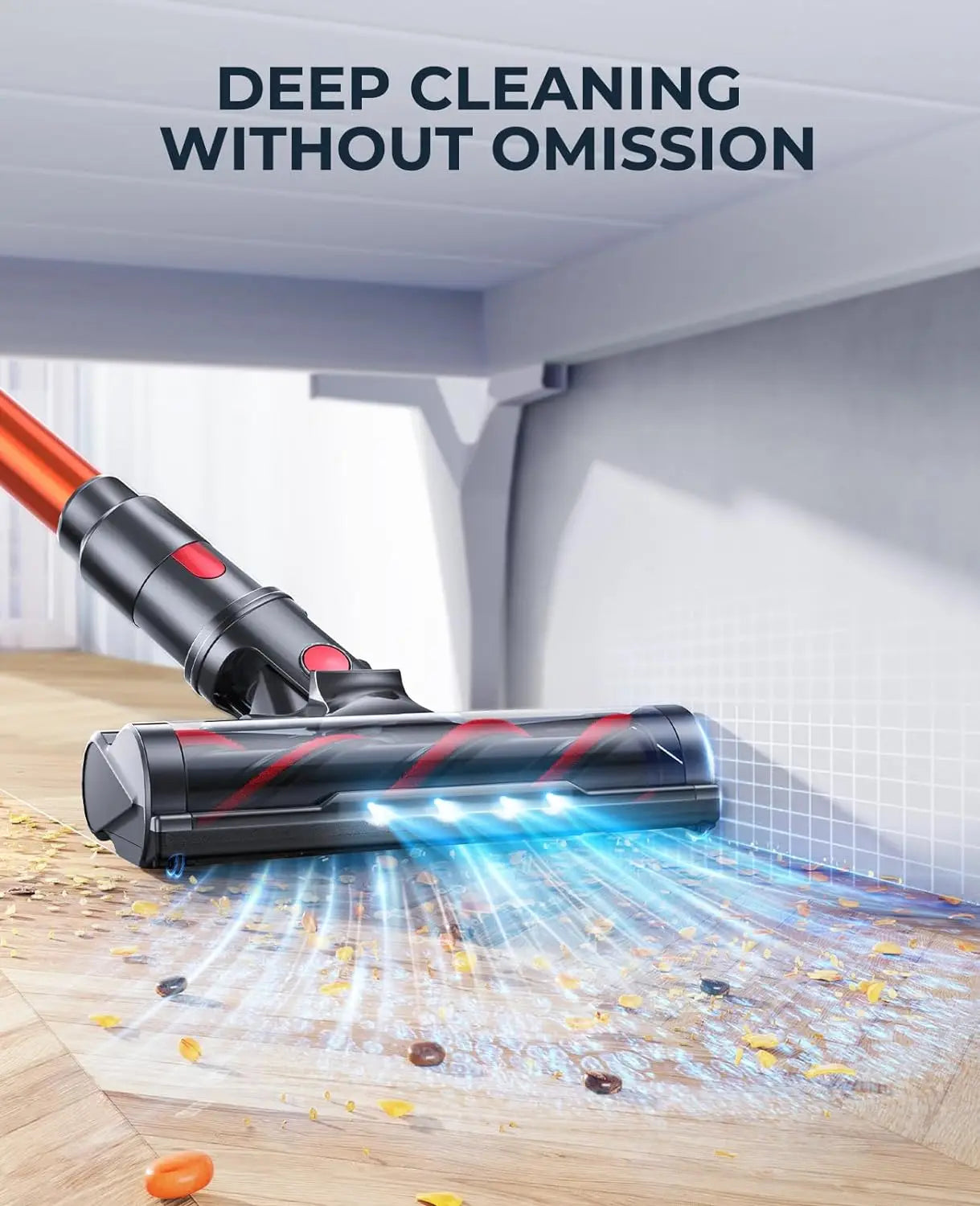 LARESAR Elite 8 Cordless Vacuum Cleaner 450W Power