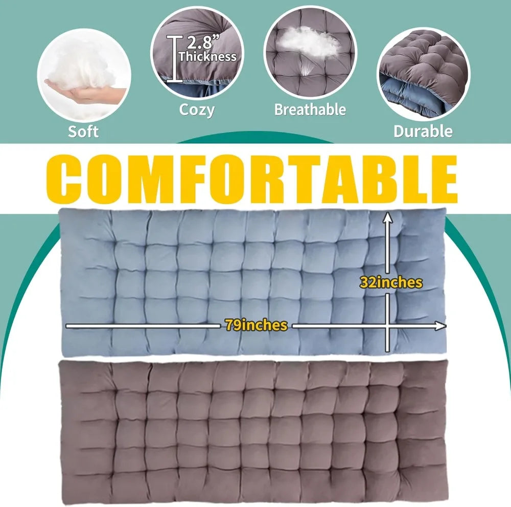 Folding Camping Cot With Mattress Heavy Duty Portable Guest Bed