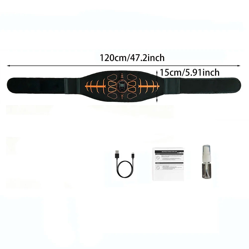 Rechargeable Smart Abs Trainer Belt For Full Body Massage