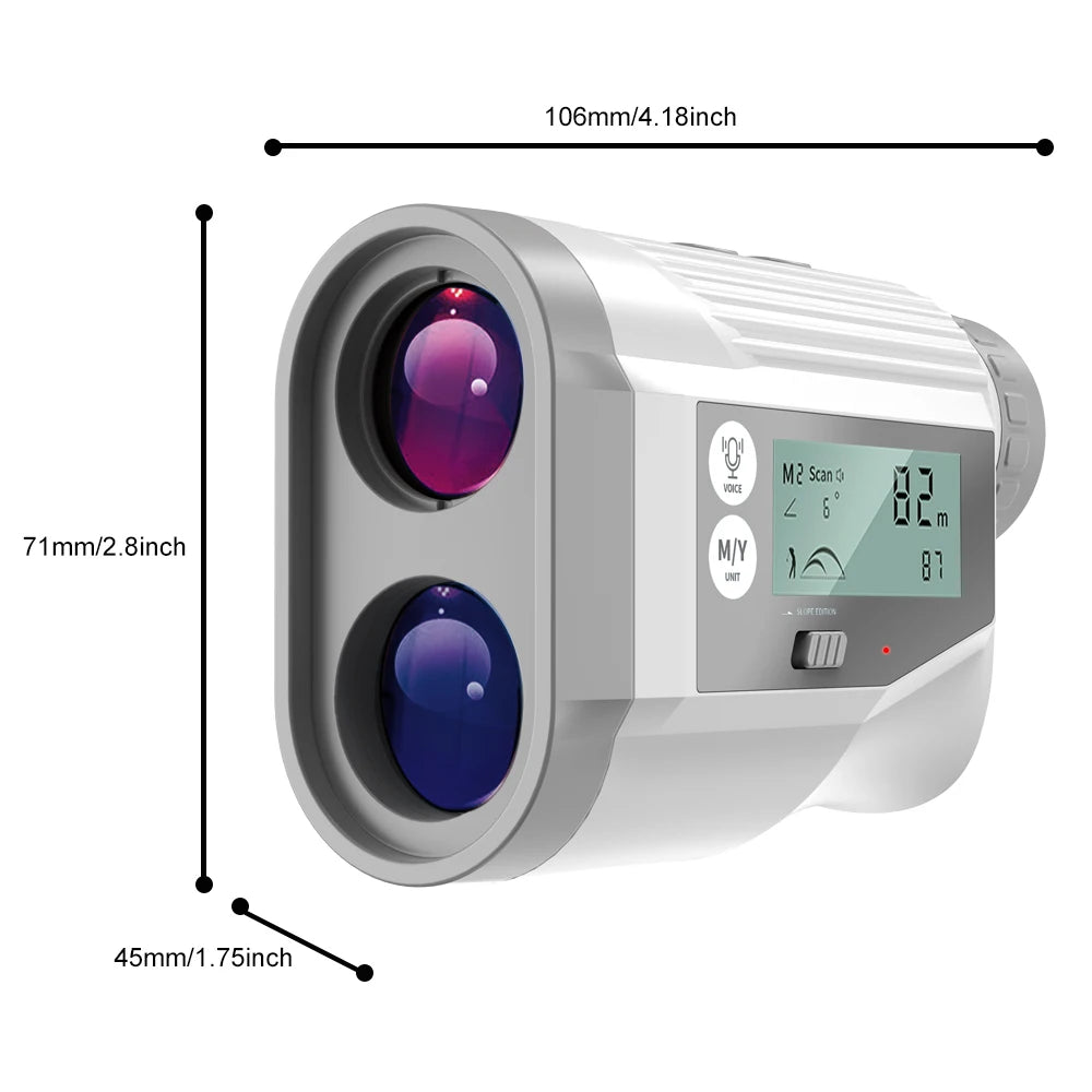 Nohawk Golf Laser Rangefinder With Voice And Slope Compensation
