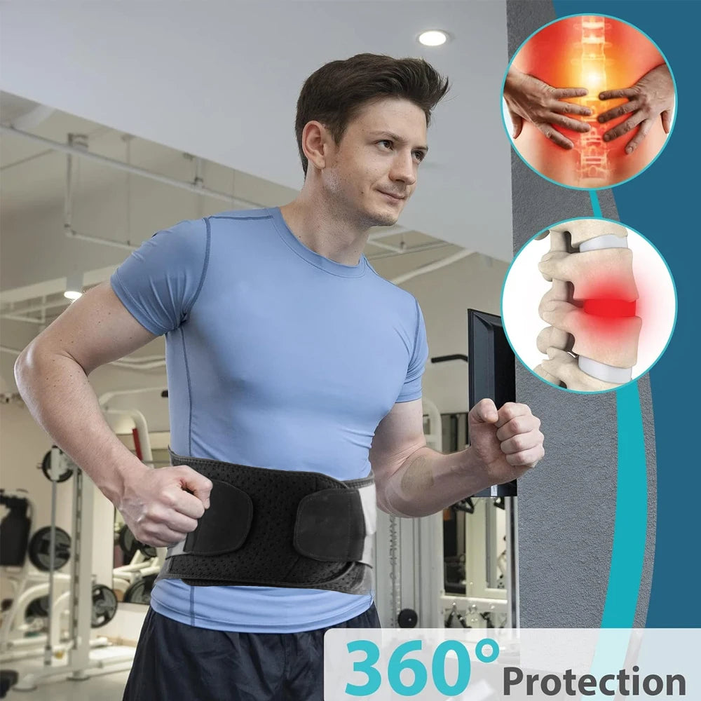 Lumbar Back Support Belt For Lower Back Pain Relief And Herniated Discs