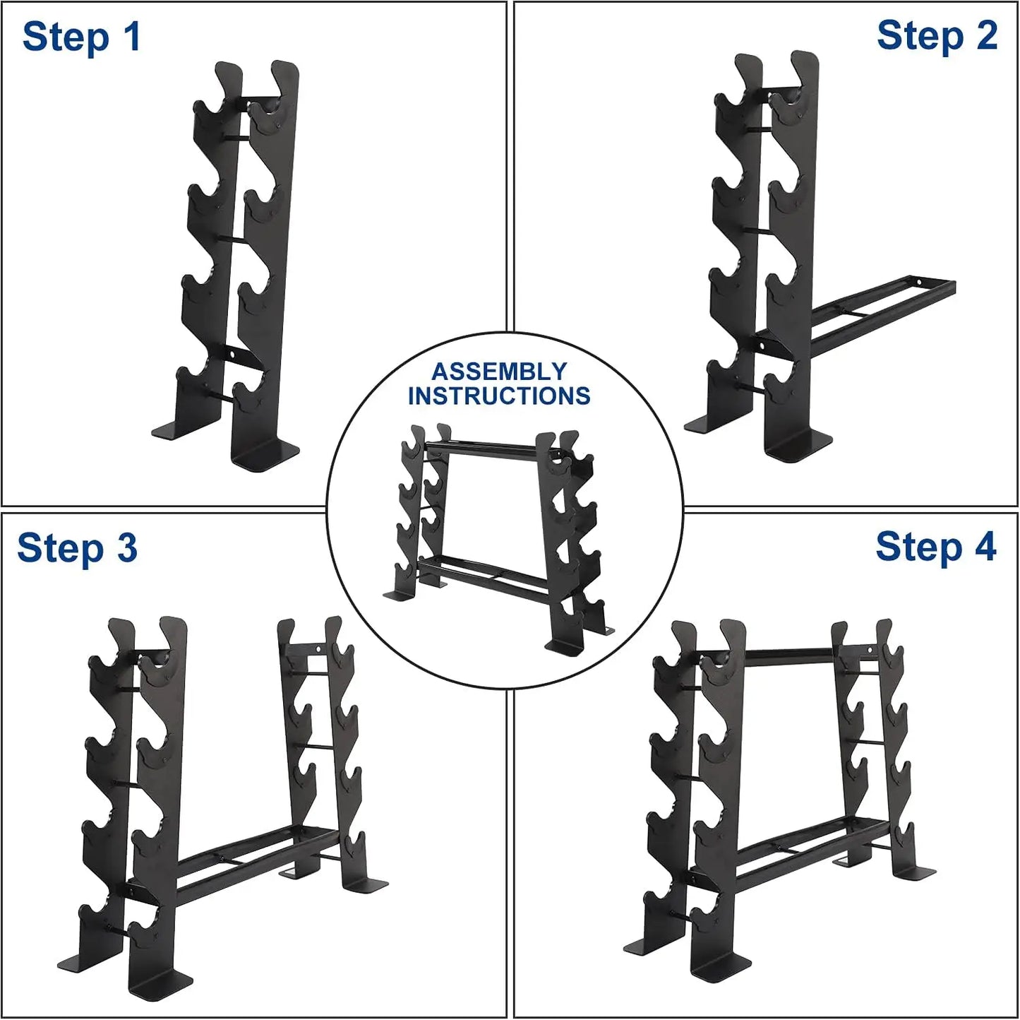 Heavy-Duty Dumbbell Rack With 400 Lbs Capacity
