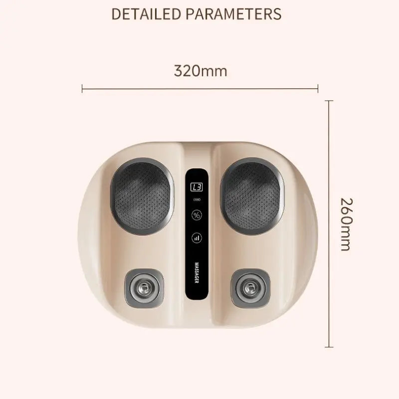 Mini Finger Foot Massager With Heat Deep Kneading And Vibration