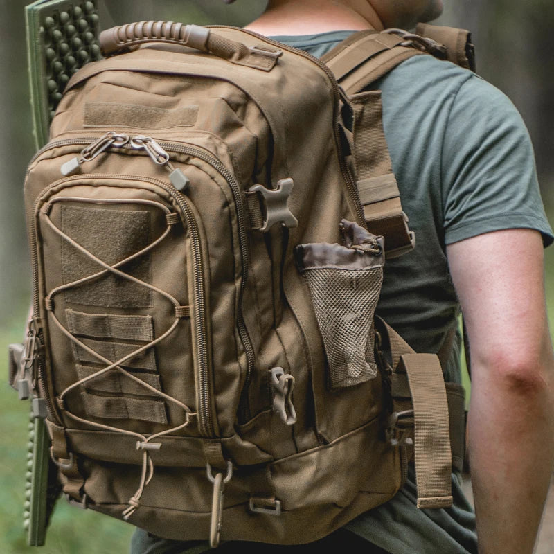 LQARMY Outdoor Tactical Backpack for Hiking and Travel