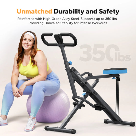 MERACH R07 2in1 Squat Rowing Machine Foldable Home Fitness