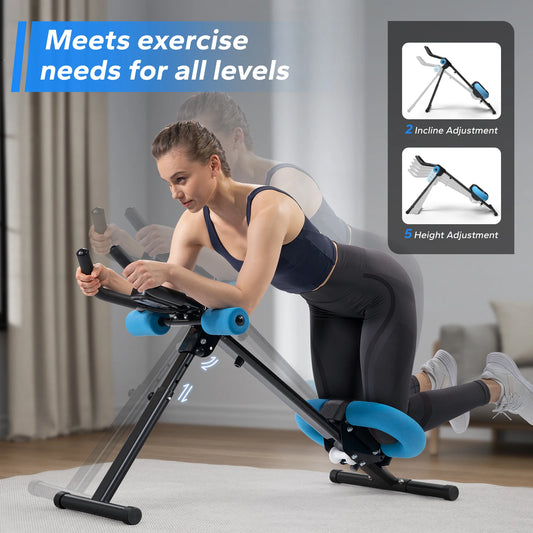 MERACH Ab Machine Adjustable Trainer for Core Abdomen Exercise System