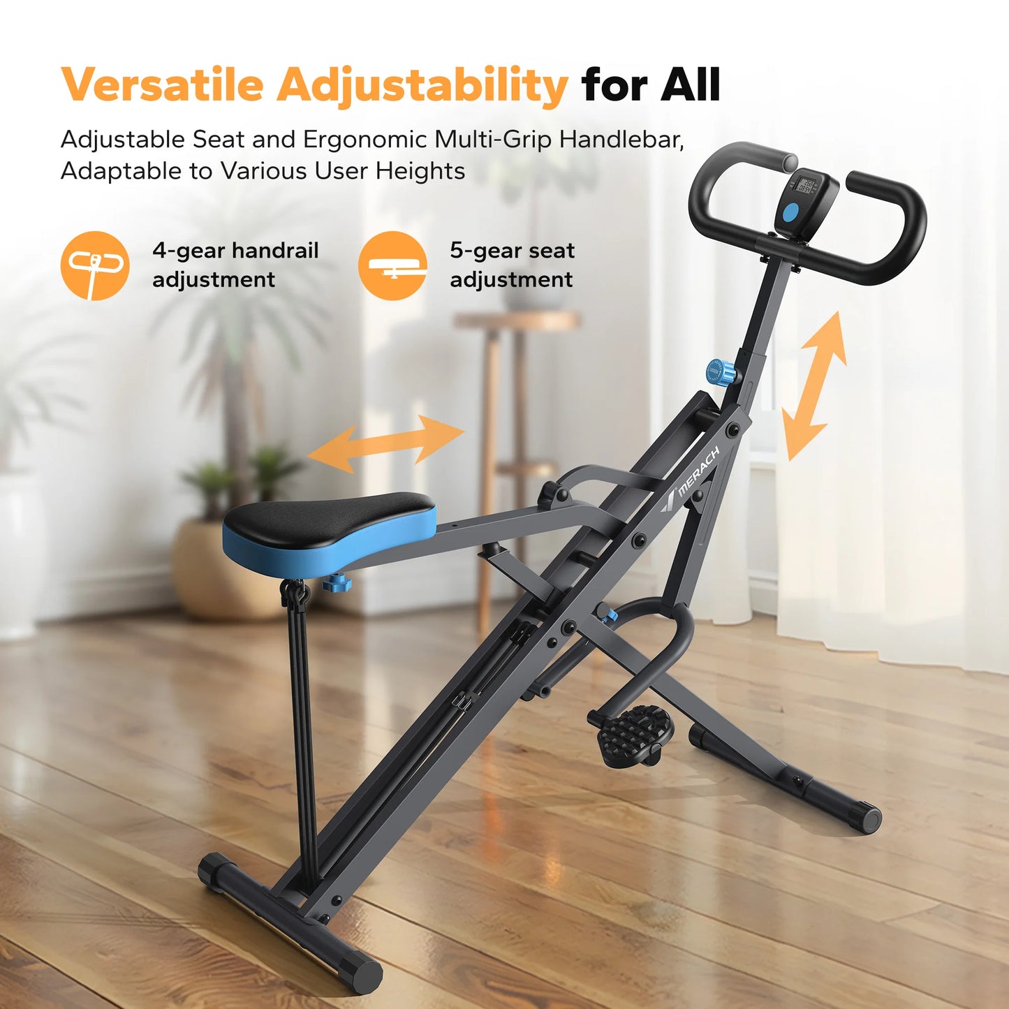 MERACH R07 2in1 Squat Rowing Machine Foldable Home Fitness