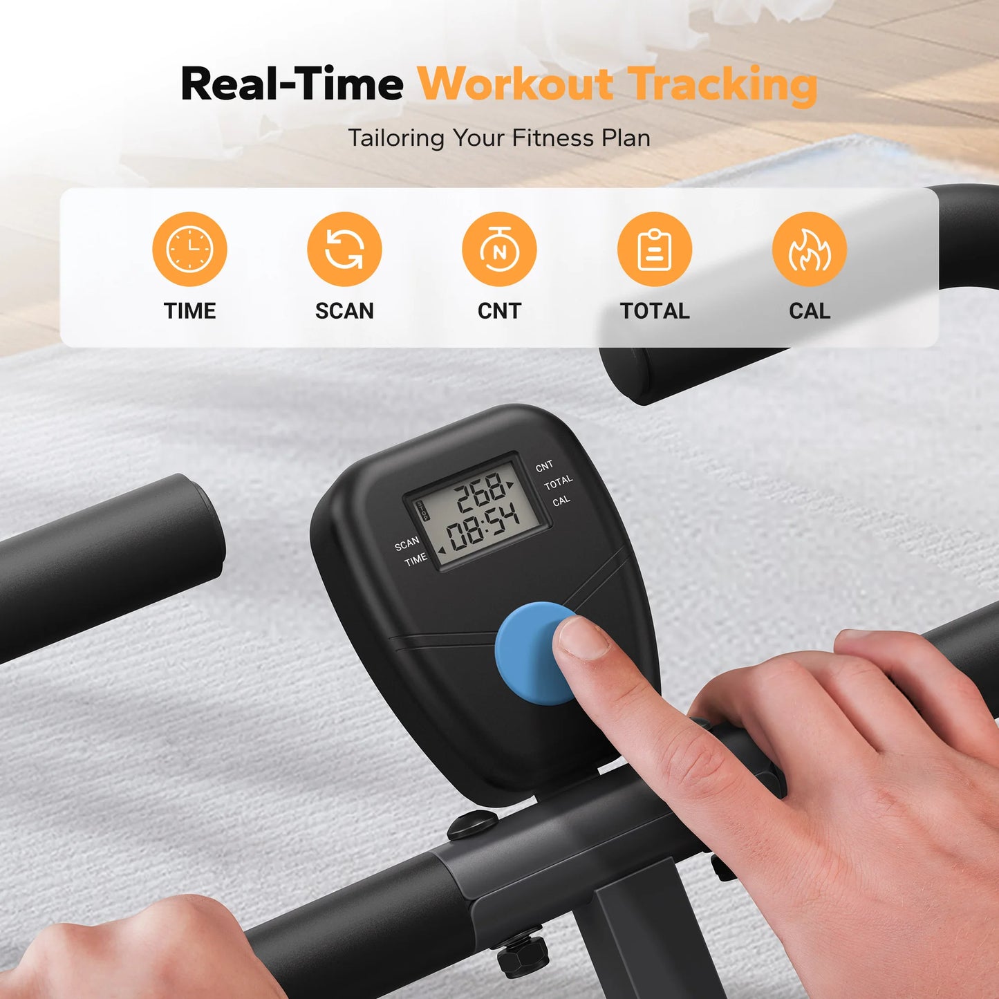 MERACH R07 2in1 Squat Rowing Machine Foldable Home Fitness