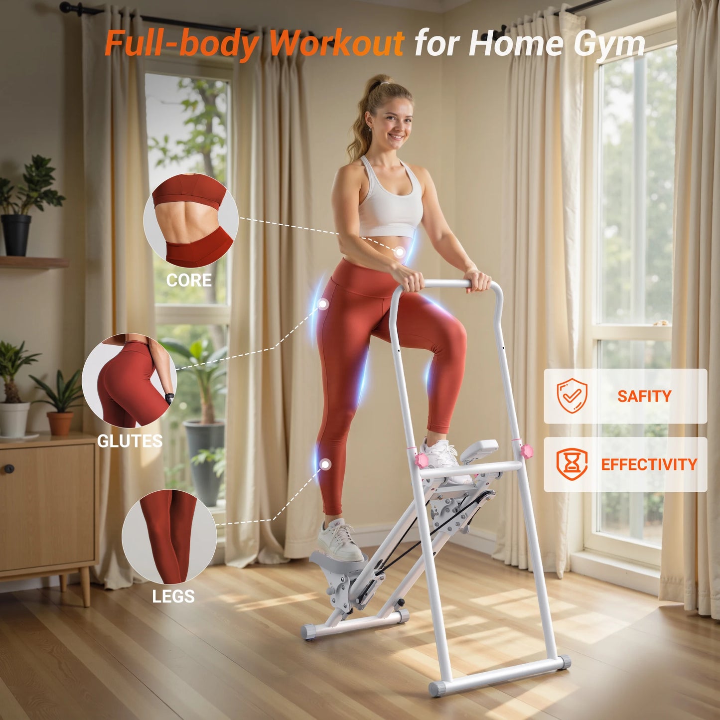 MERACH Stair Stepper Home Gym Climber Full Body Cardio Workout