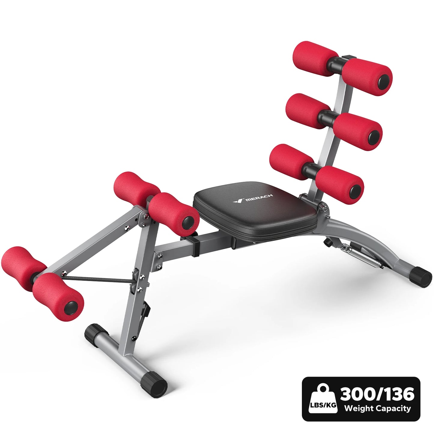MERACH Ab Machine Multi-Functional Adjustable Situp Trainer Home Gym