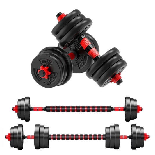 Adjustable Dumbbell Barbell Set 5 44 Lbs Anti Slip Grip