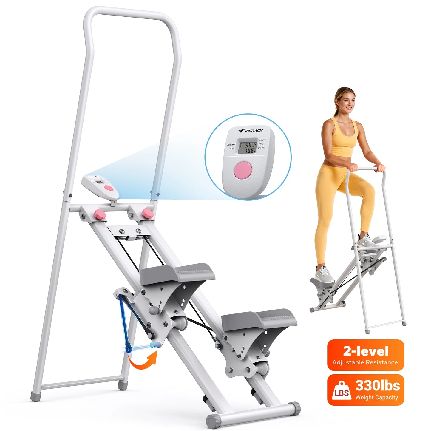 MERACH Stair Stepper Home Gym Climber Full Body Cardio Workout