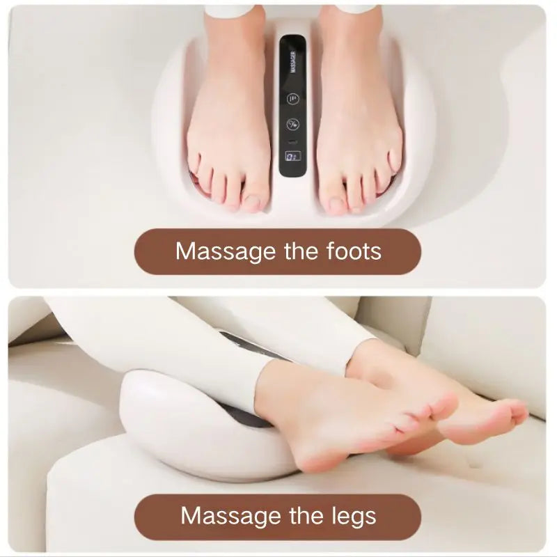 Mini Finger Foot Massager With Heat Deep Kneading And Vibration