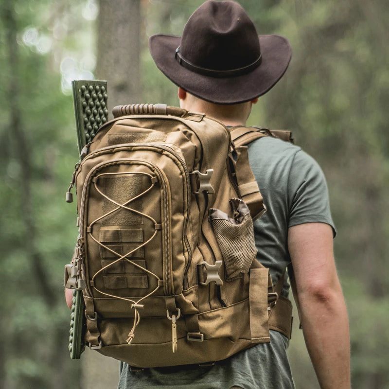 LQARMY Outdoor Tactical Backpack for Hiking and Travel