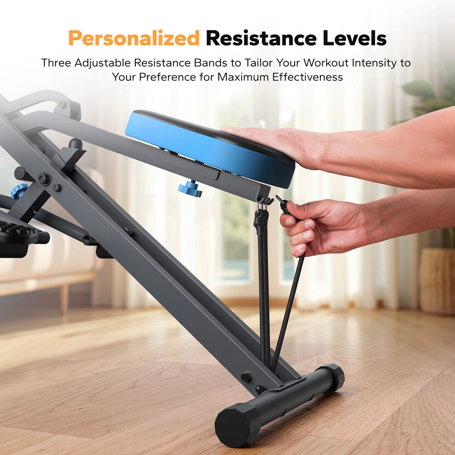 MERACH R07 2in1 Squat Rowing Machine Foldable Home Fitness