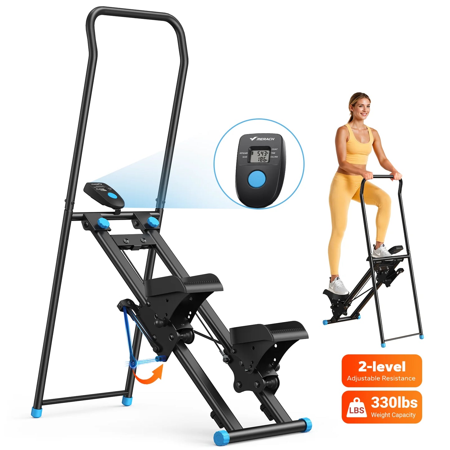 MERACH Stair Stepper Home Gym Climber Full Body Cardio Workout