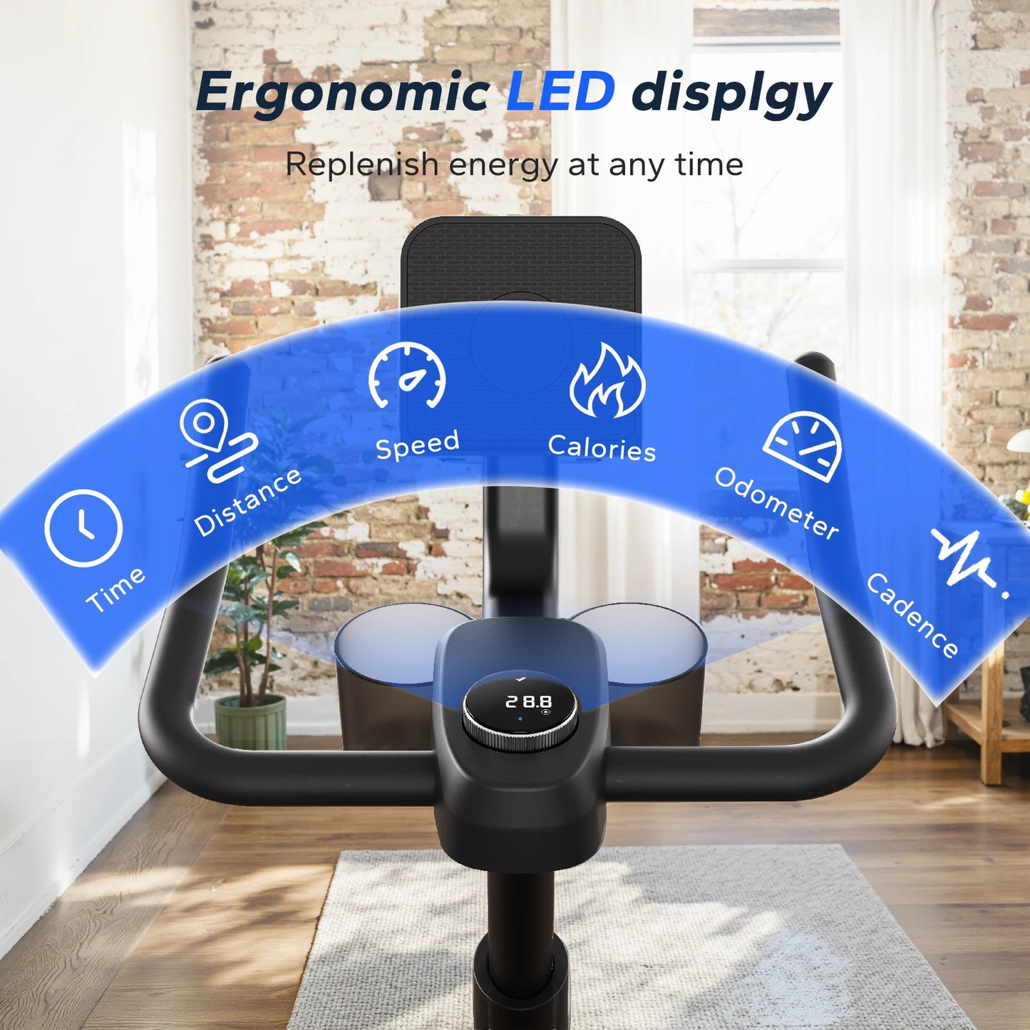 MERACH Magnetic Stationary Bike With Exclusive App And Quiet Operation
