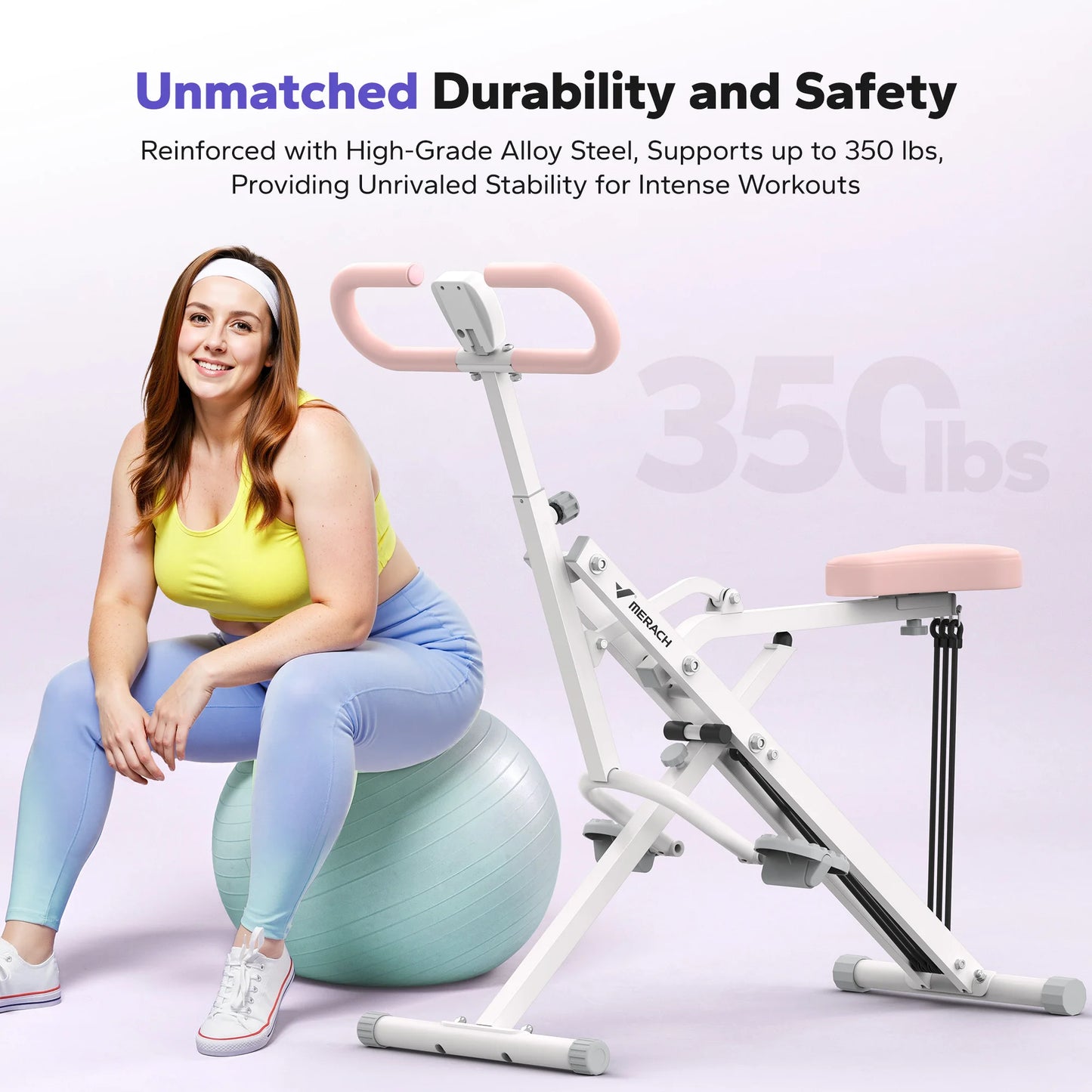 MERACH R07 2in1 Squat Rowing Machine Foldable Home Fitness