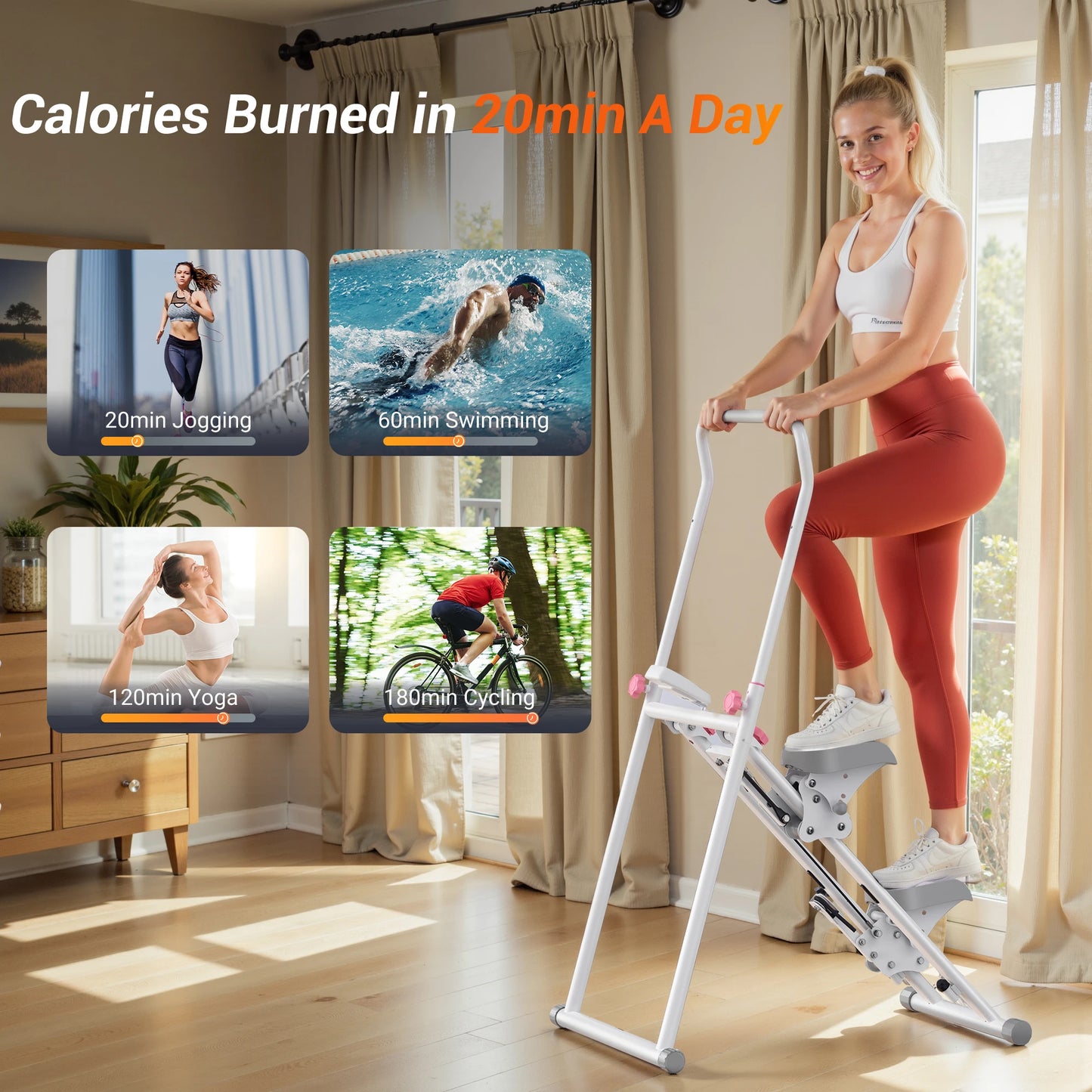 MERACH Stair Stepper Home Gym Climber Full Body Cardio Workout