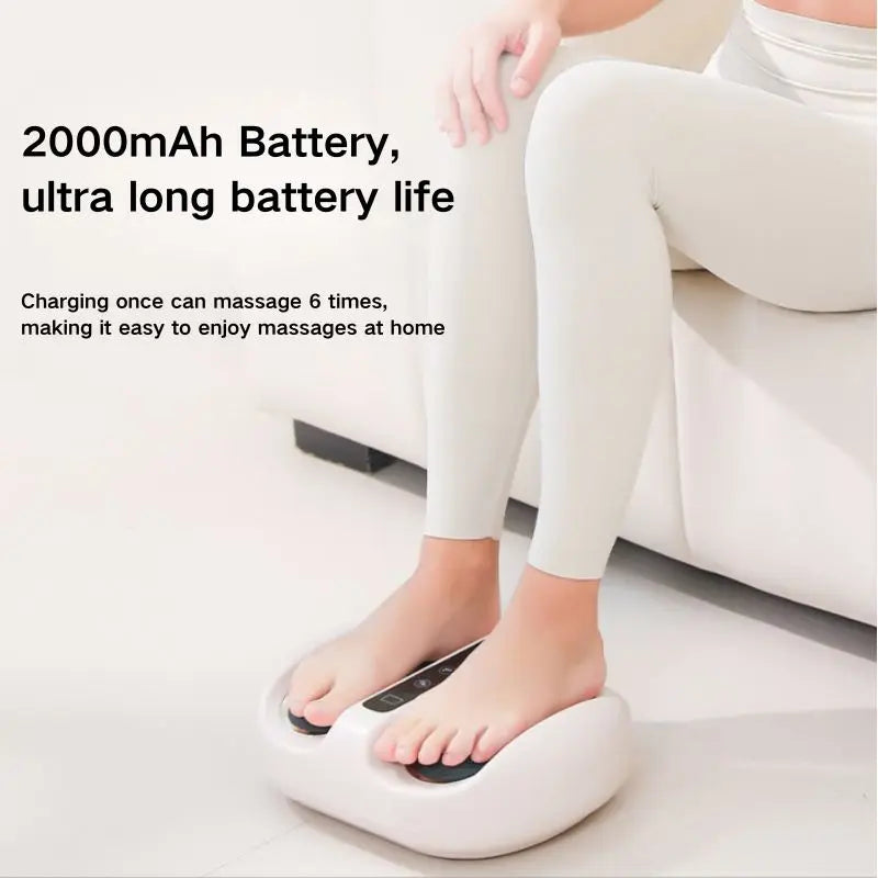 Mini Finger Foot Massager With Heat Deep Kneading And Vibration