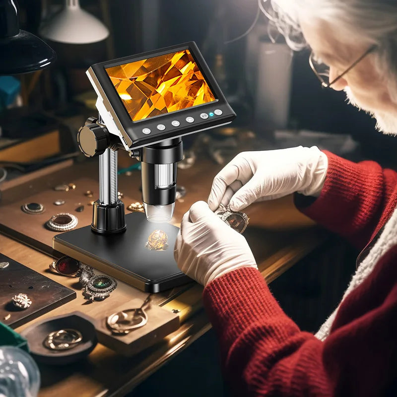 Hayve Digital Microscope 1000X With 8 LEDs And PC View