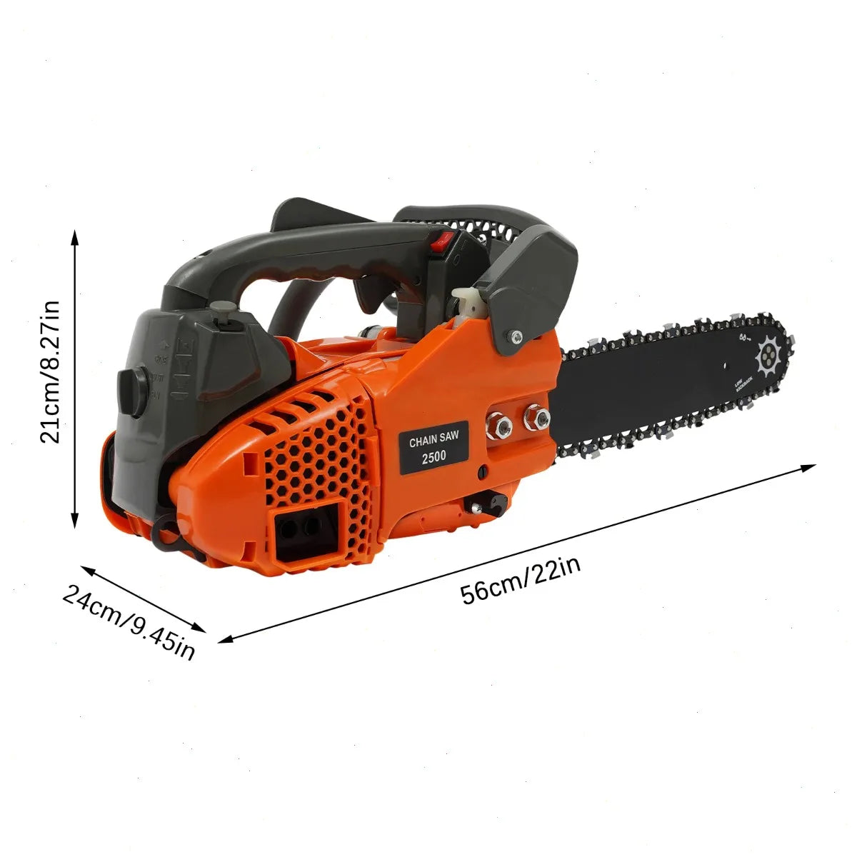 Bymaocar Professional Gasoline Top Handle Chainsaw