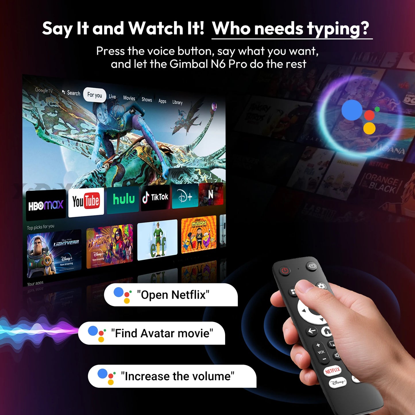 XGODY N6 Pro Netflix 4K Android Voice Control Projector