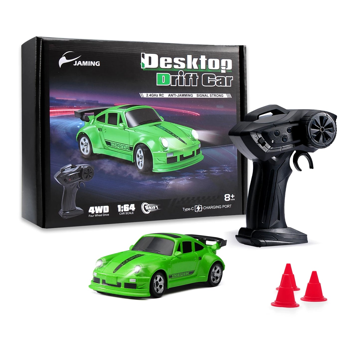 Fremego 4WD RC Drift Car Remote Control Toy Racing Desk