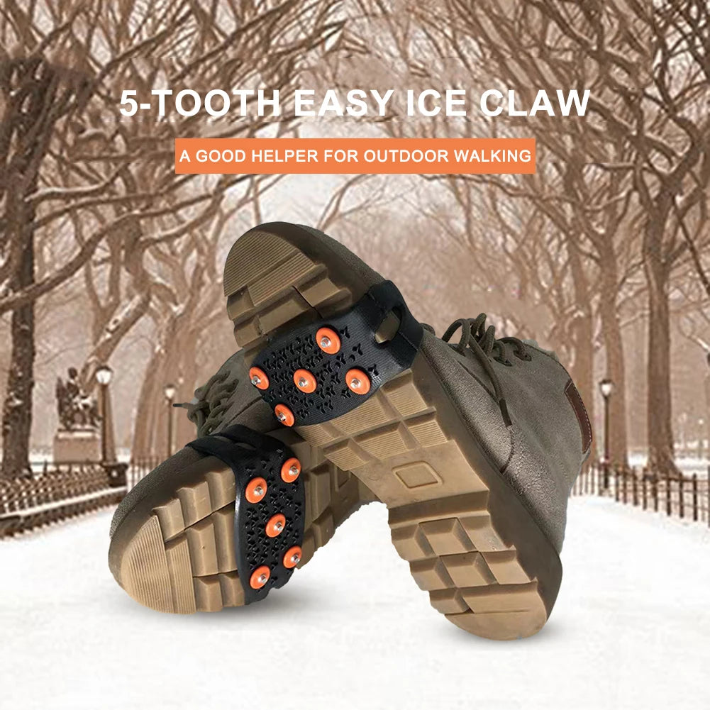 Five Stud Anti Slip Crampons Snow Claw for Winter Walking and Hiking
