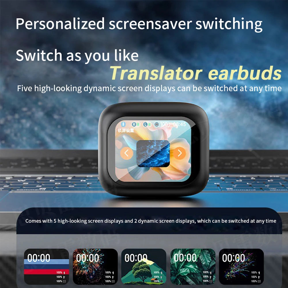 GreatWall AI Translation Earphones Translate 144 Languages Bluetooth 5.3