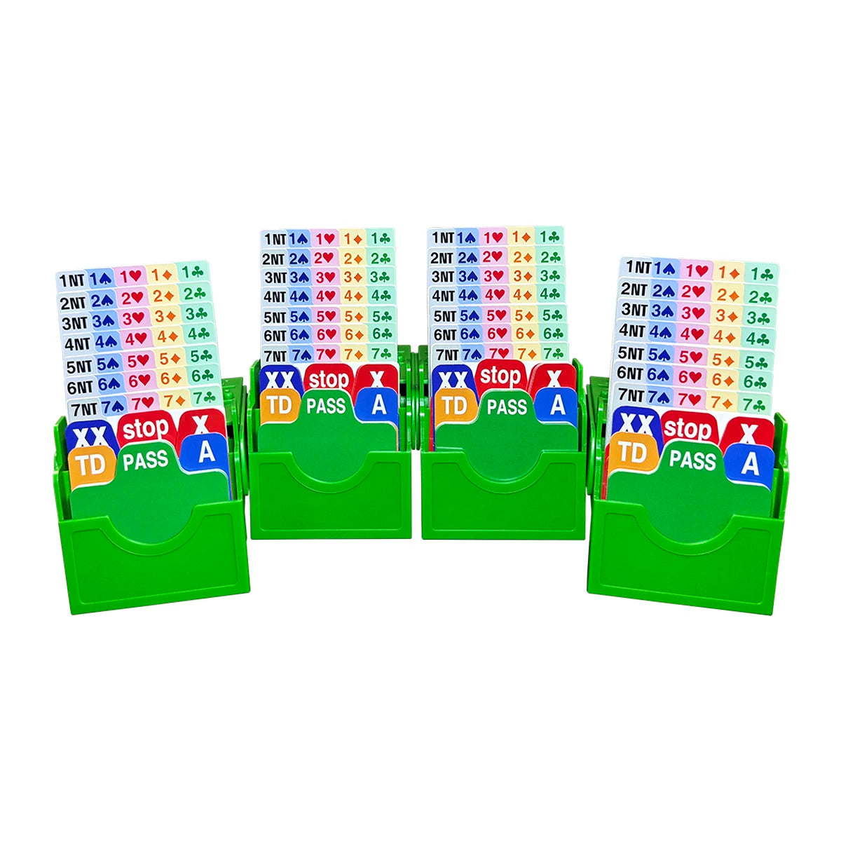 Bridge Bidding Boxes Set Of 4 With Scorecards ABS Plastic