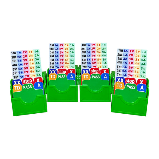 Bridge Bidding Boxes Set Of 4 With Scorecards ABS Plastic