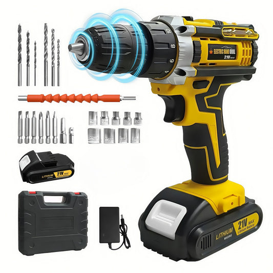 Lithium Battery Powered Drill And Screwdriver Combo Kit For DIY