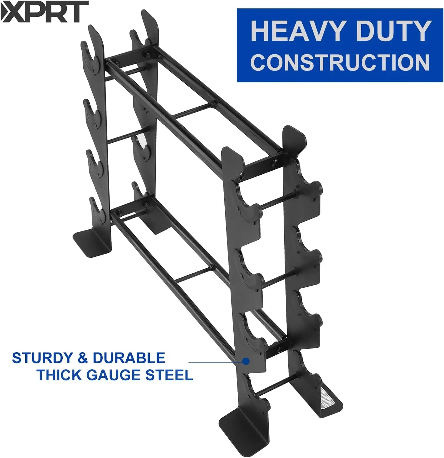 Heavy-Duty Dumbbell Rack With 400 Lbs Capacity