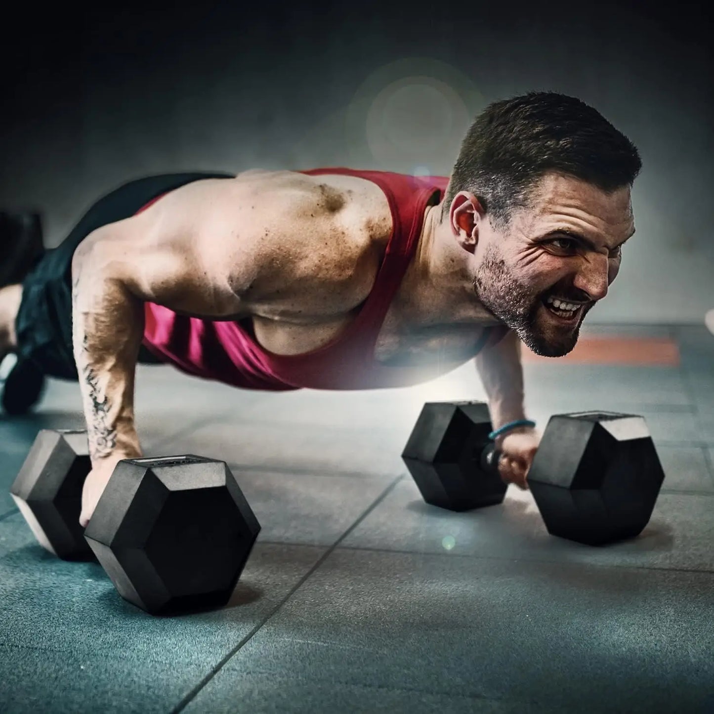Yes4All Hex Dumbbells With Chrome Rubber Grip Encased