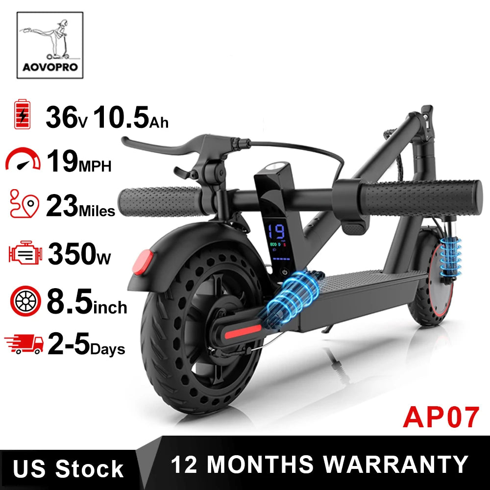 AOVOPRO AP07 Electric Scooter With App Control 19mph