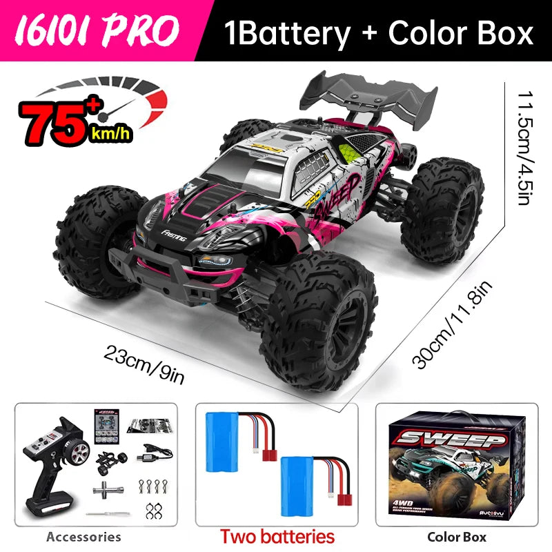 WLtoys 16101 Pro 4WD RC Car With LED Lights Monster