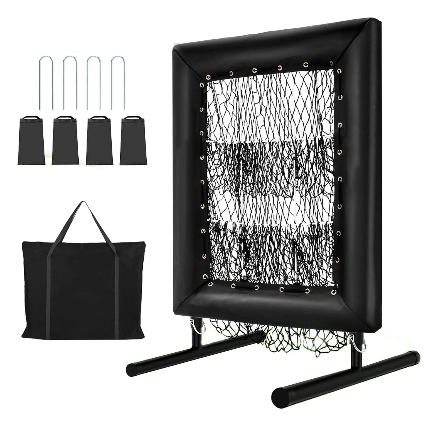 HiMISS Adjustable Pitching Net With Strike Zone 9 Pockets