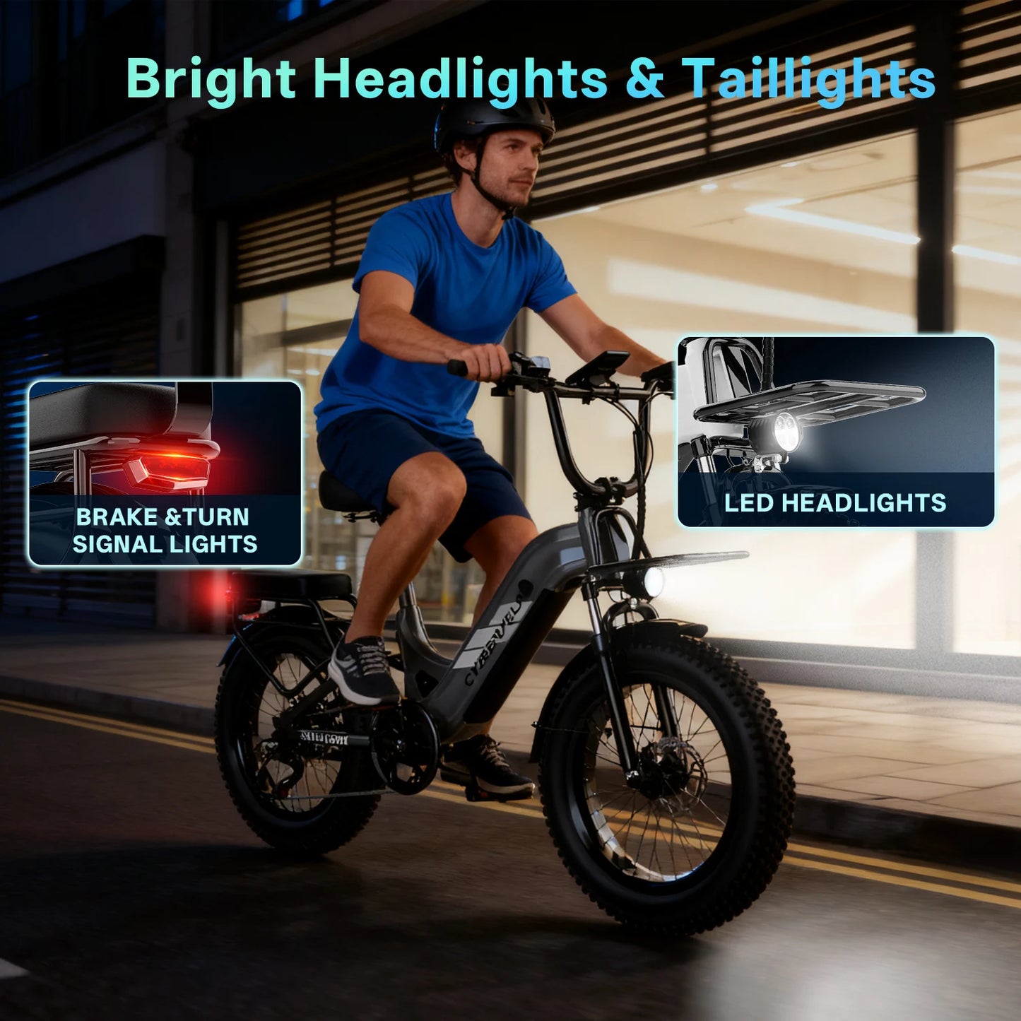 CYBERVELO EK12 Electric Bike 1500W Peak 20Ah Battery