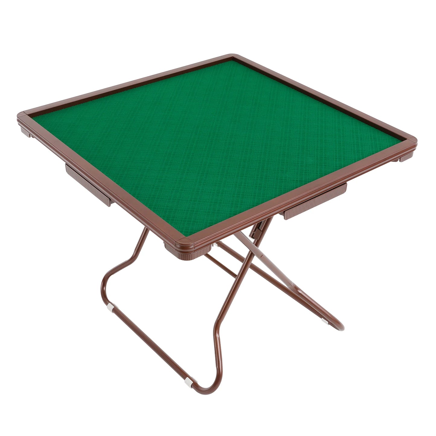 Foldable Mahjong Table For Four With Cup Holders And Drawers