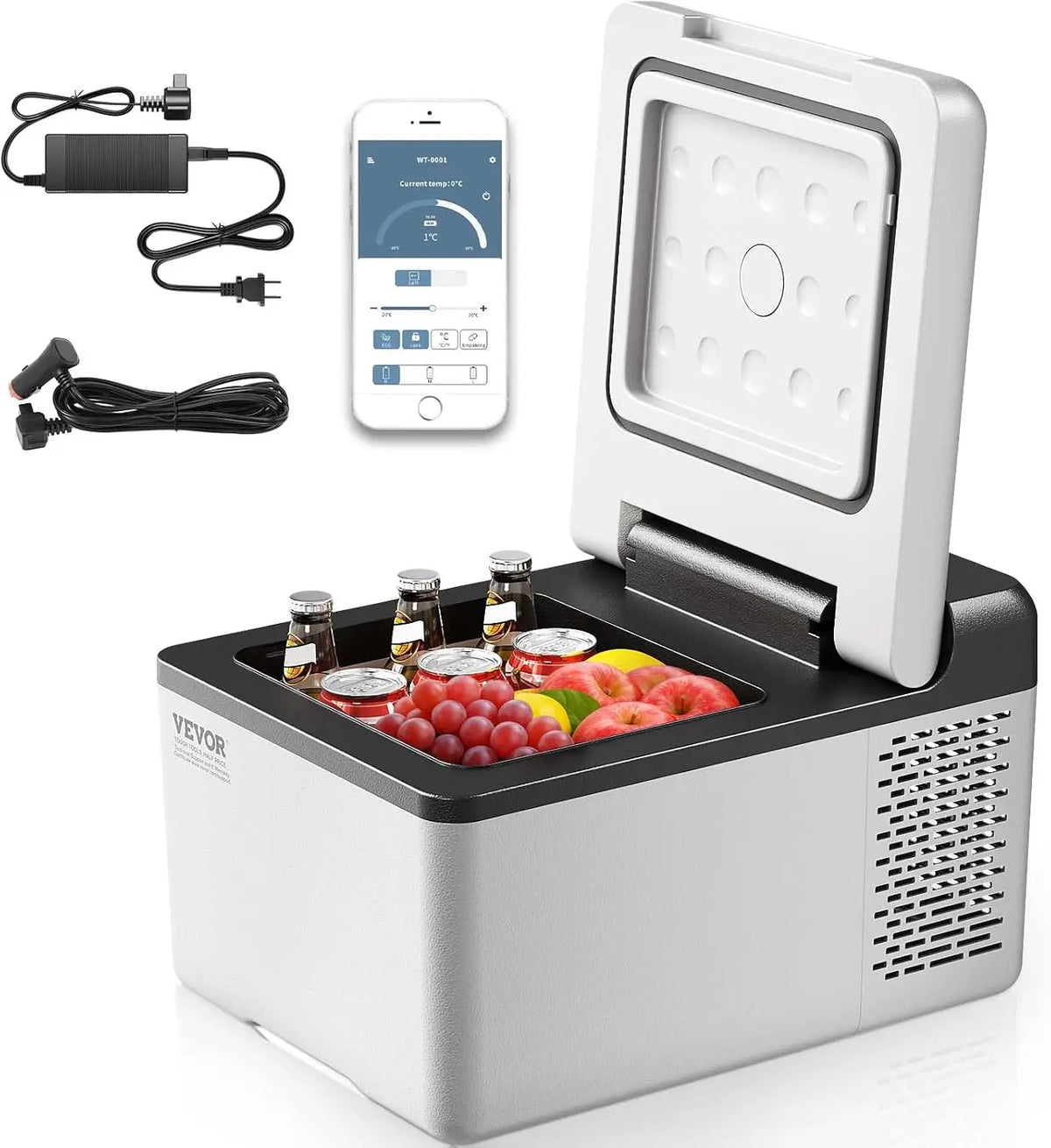 Portable Smart Car Refrigerator With App Temperature Control