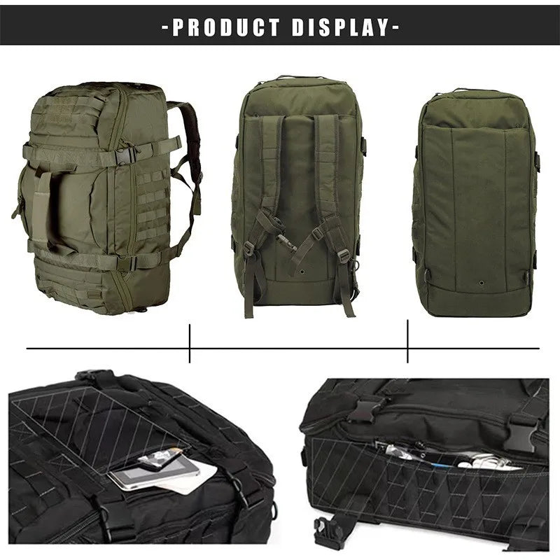 LQARMY 3 Way Duffle Bag Backpack Crossbody