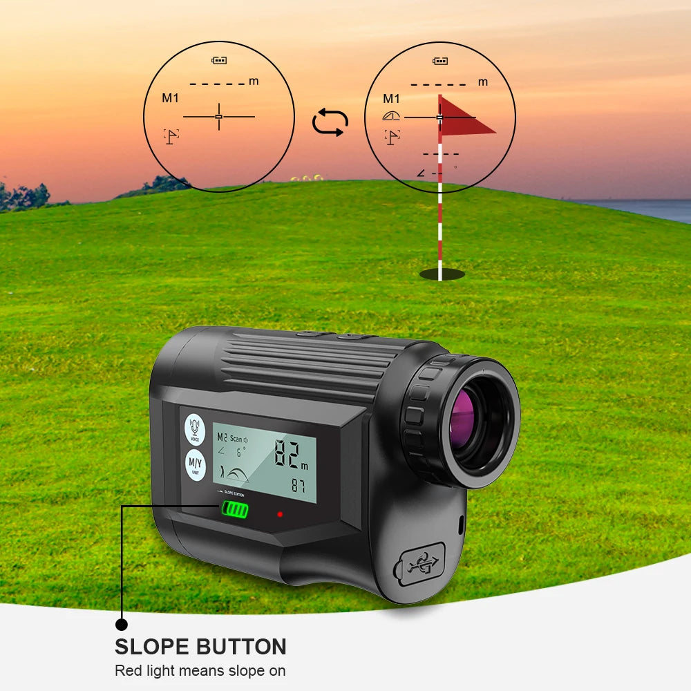 Nohawk Golf Laser Rangefinder With Voice And Slope Compensation
