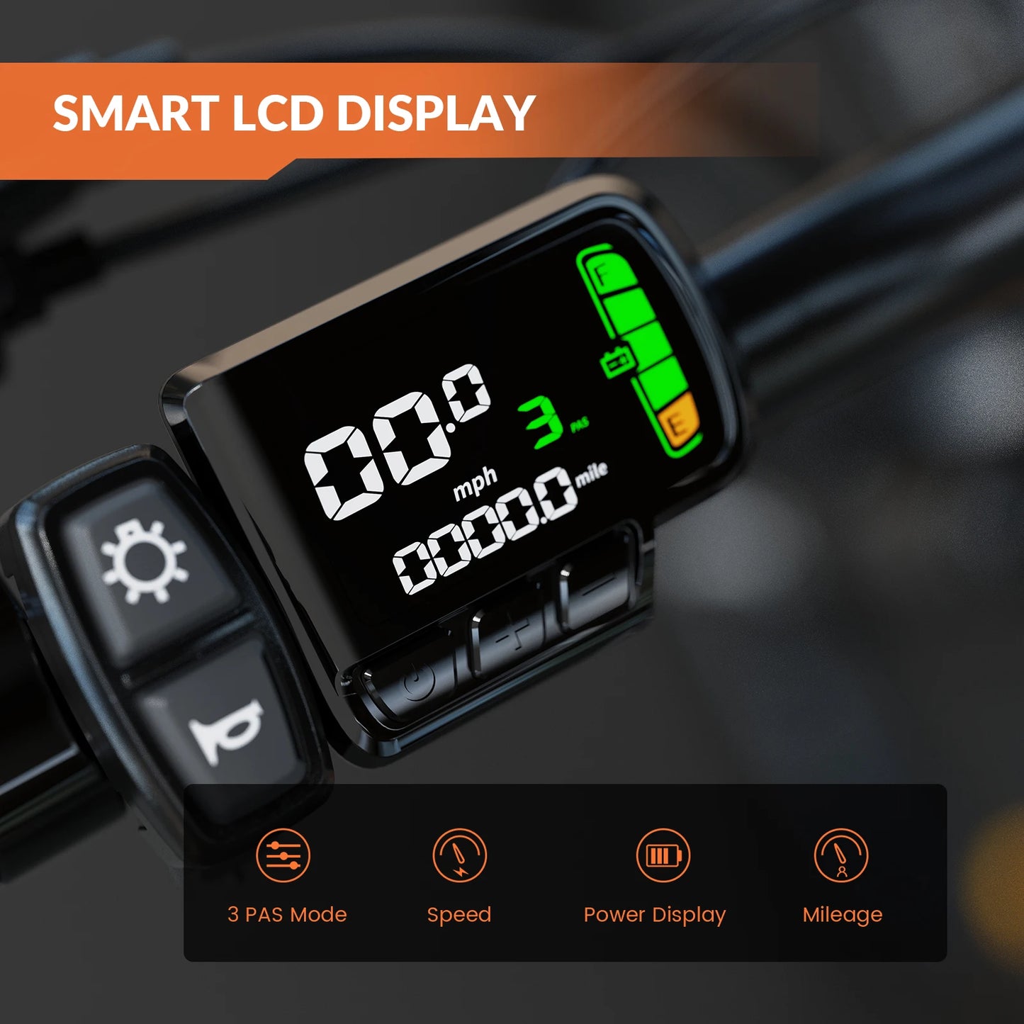 5TH WHEEL AB17 Electric Bike With 700W Peak Motor And Front Suspension 23 MPH