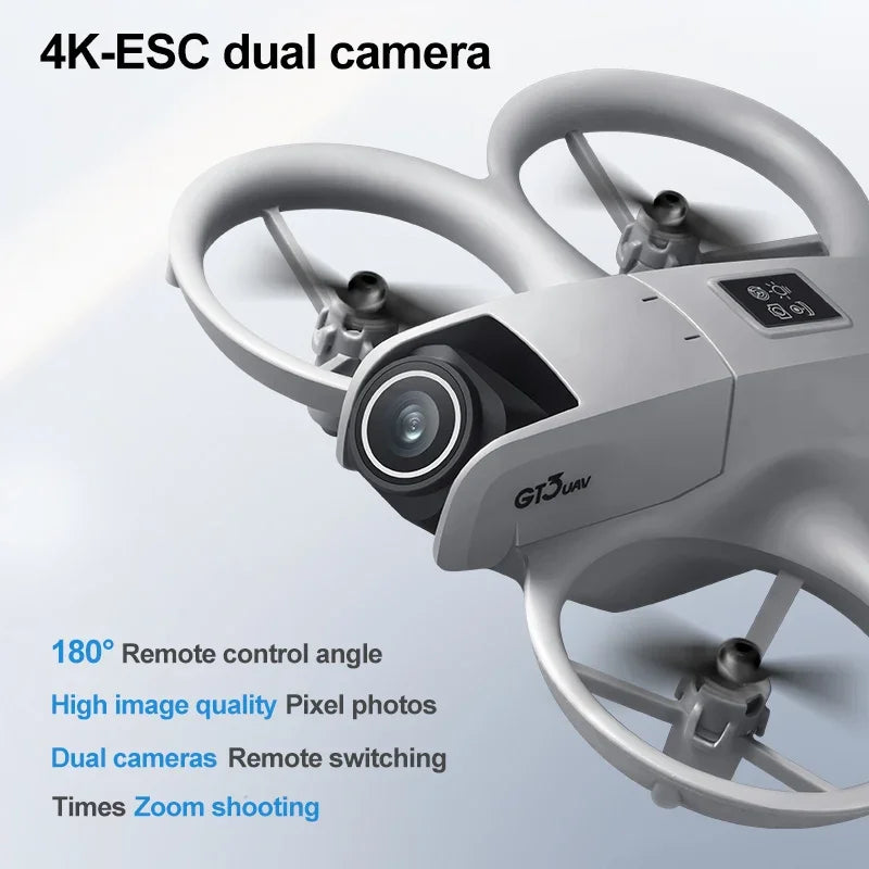 JIKEFUN GT3 RC Mini Drone 4K Dual Camera Aerial Photography