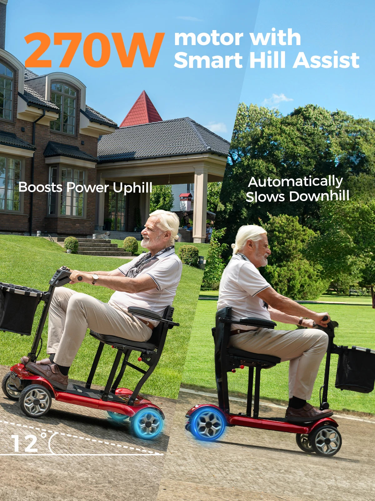 ENGWE Electric Mobility Scooter Dual Battery Folding Design