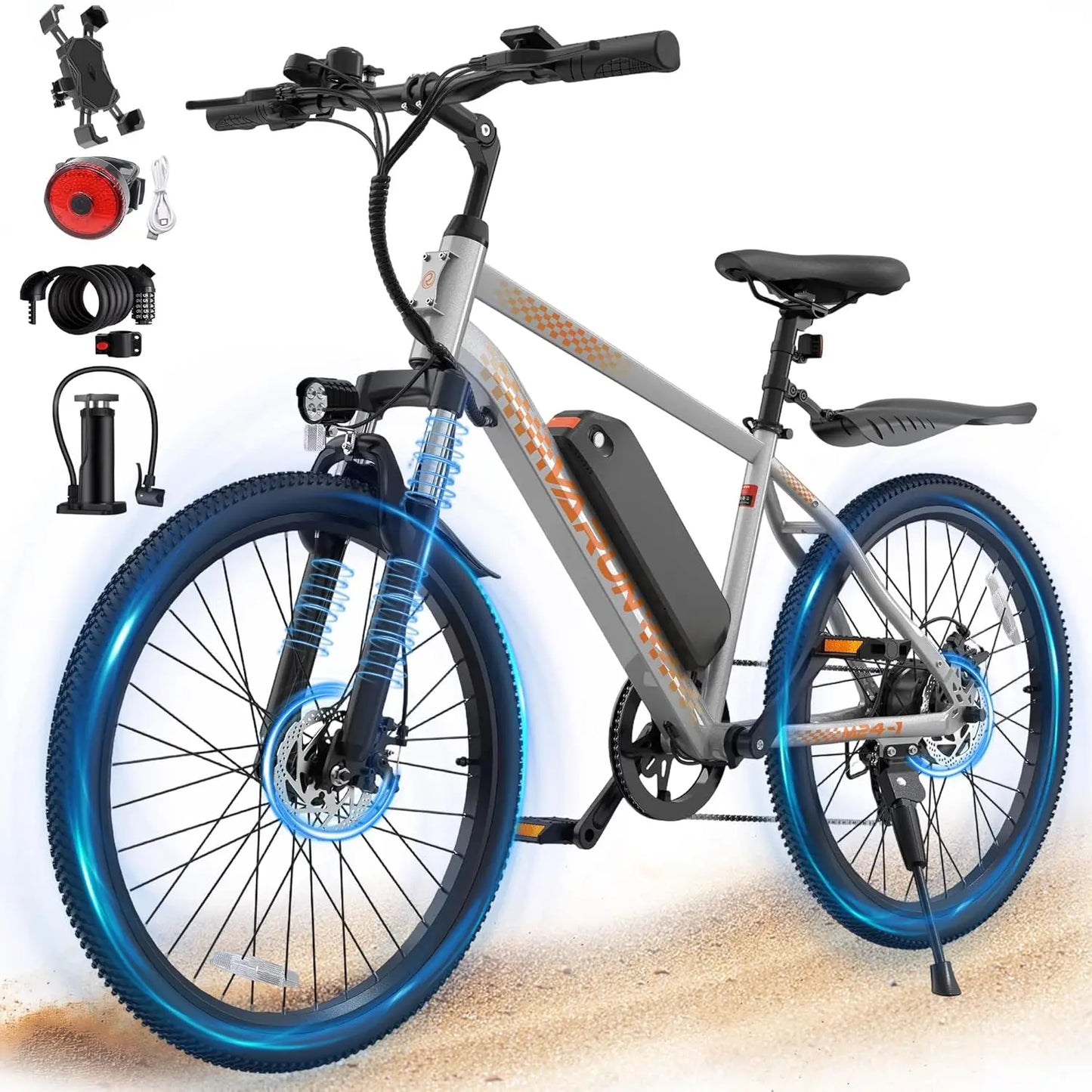 Peak 500W Electric Bike For Adults With Removable 36V Battery
