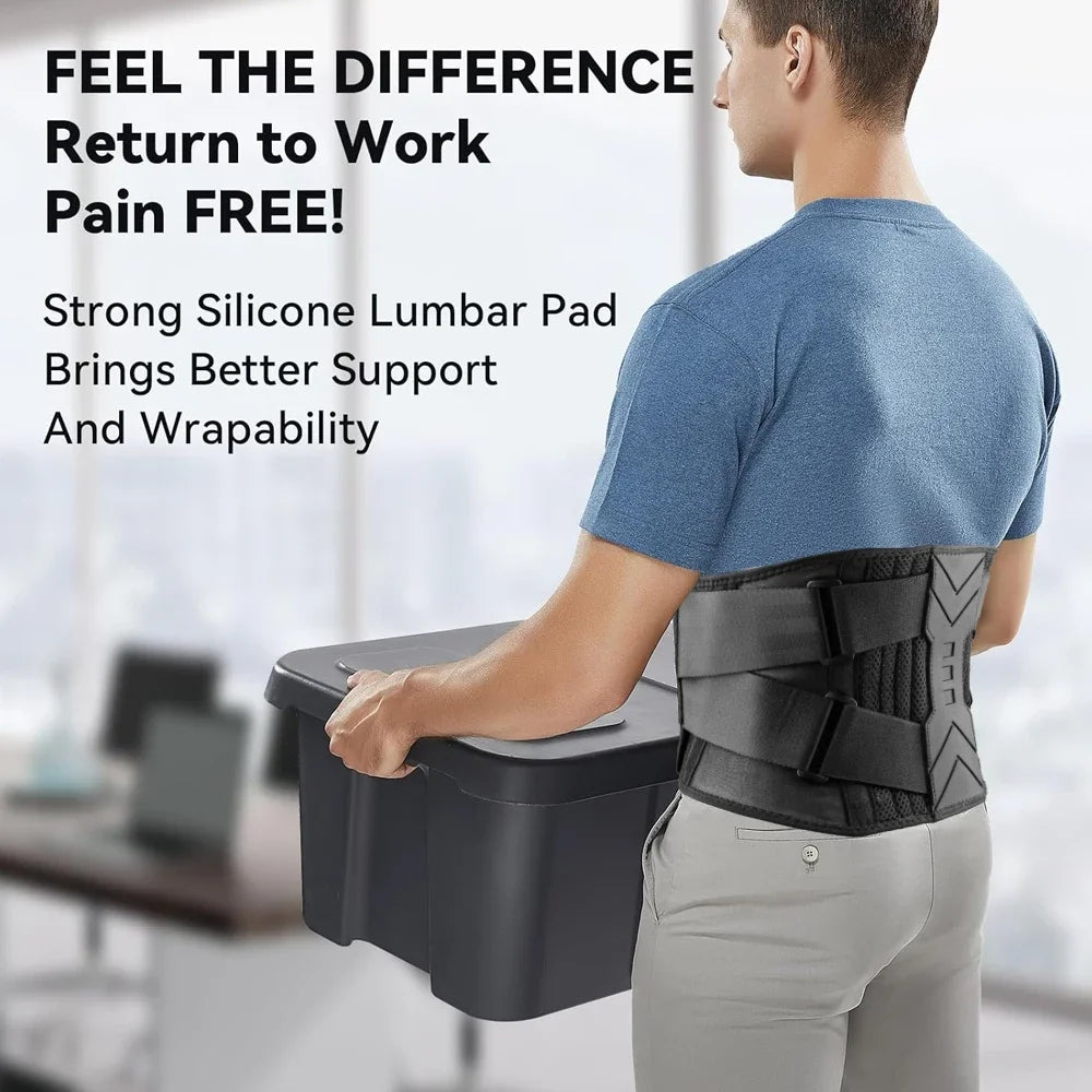 Lumbar Back Support Belt For Lower Back Pain Relief And Herniated Discs