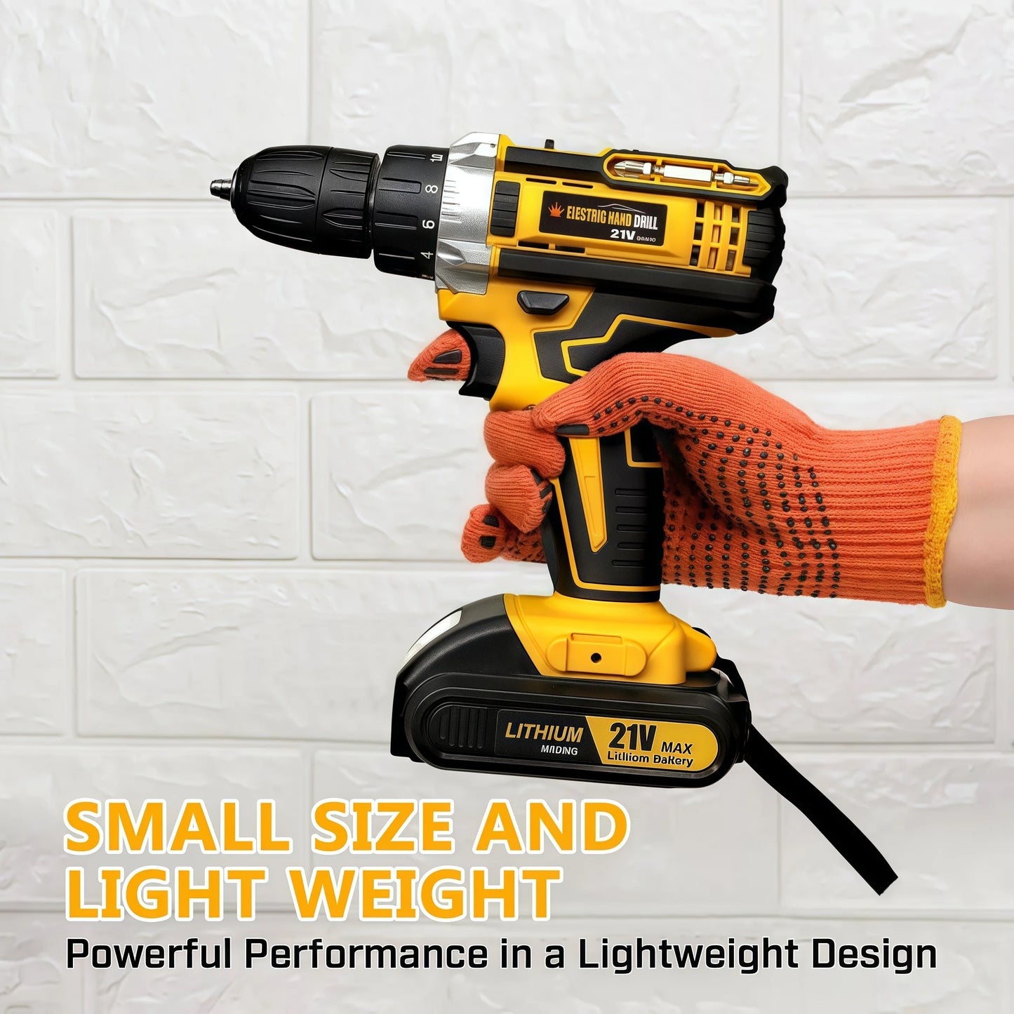 Lithium Battery Powered Drill And Screwdriver Combo Kit For DIY